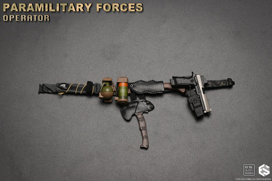 Paramilitary Forces Op. B - Battle Belt Set w/Pistol