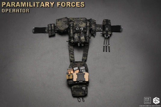 Paramilitary Forces Op. B - Black Multicam Plate Carrier Set