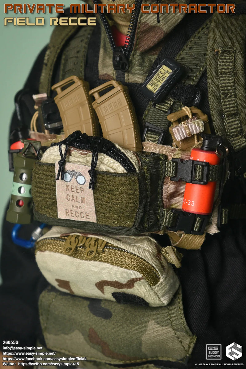 PMC Field RECCE - Green Chest Rig w/3C Desert Pouches – BlackOpsToys