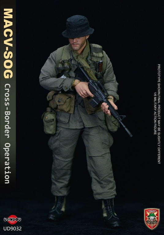 Vietnam MACV-SOG - Green Rivet Battle Belt w/Pouch & Gear Set