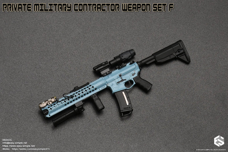 Load image into Gallery viewer, PMC Weapon Set F Ver. C - Blue LVOA Rifle w/Attachment Set
