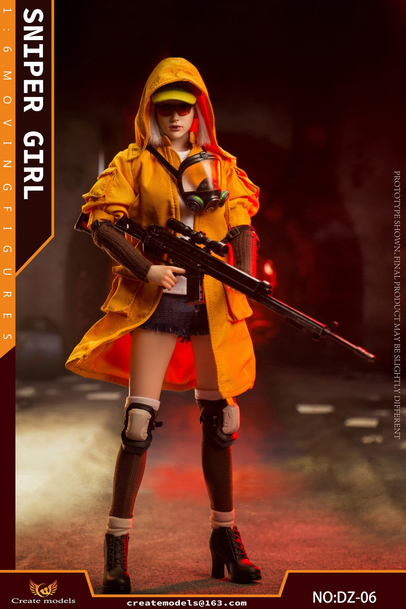 Load image into Gallery viewer, Sniper Girl - Orange Wired Coat w/Hood
