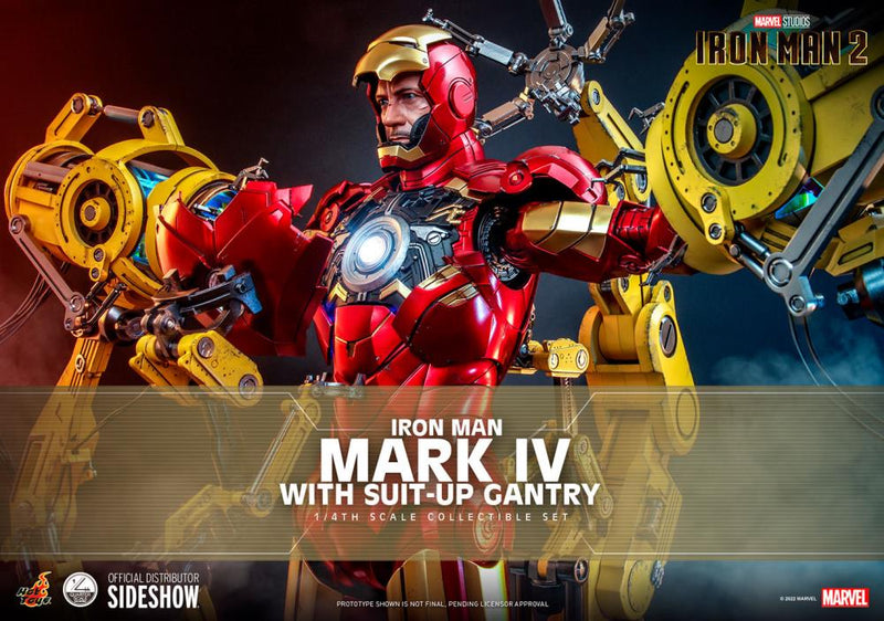 Load image into Gallery viewer, 1/4 Scale - Iron Man 2 - Iron Man Mark IV w/Suit-Up Gantry
