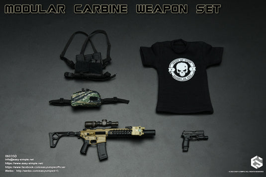 Modular Weapon Set Ver. D - Chest Rig & Dangle Pouch w/Pistol Set
