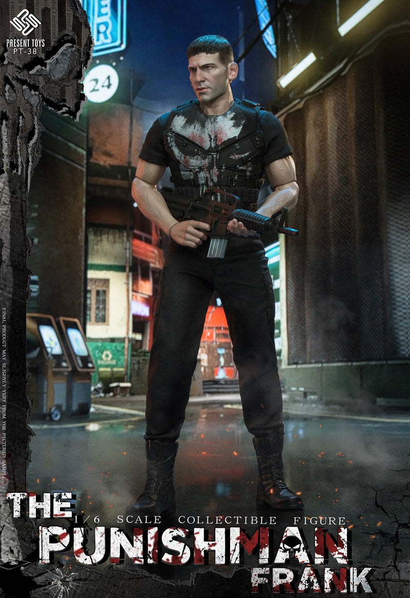 Load image into Gallery viewer, Punishman Frank - Black Shirt w/Combat Pants
