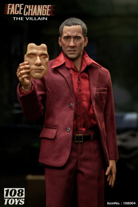 Face Change - The Villain - Red Suited Male Base Body w/Stand