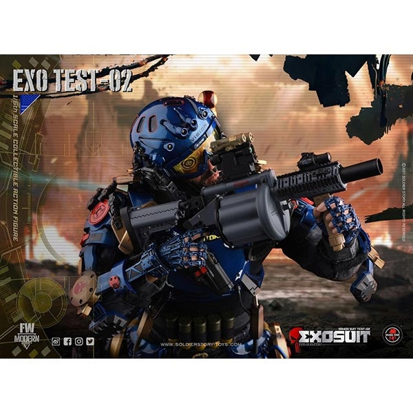 Load image into Gallery viewer, Exo Suit Test-02 - Male Base Body w/Bearded Head Sculpt
