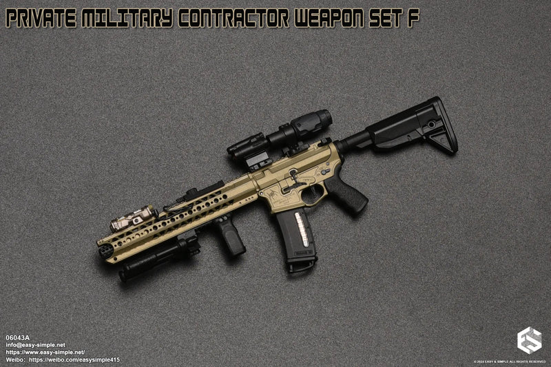 Load image into Gallery viewer, PMC Weapon Set F Ver. A - Tan LVOA Rifle w/Attachment Set
