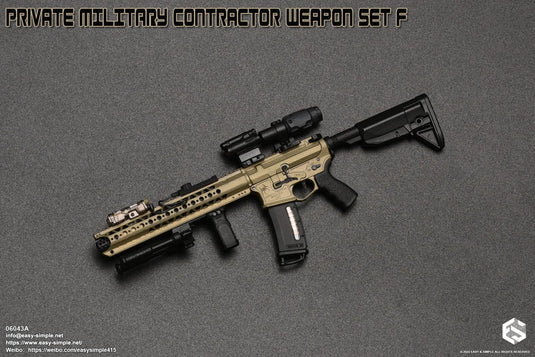 PMC Weapon Set F Ver. A - Tan LVOA Rifle w/Attachment Set