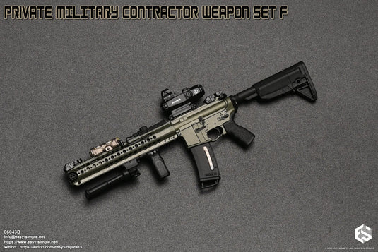PMC Weapon Set F Ver. D - OD Green LVOA Rifle w/Attachment Set