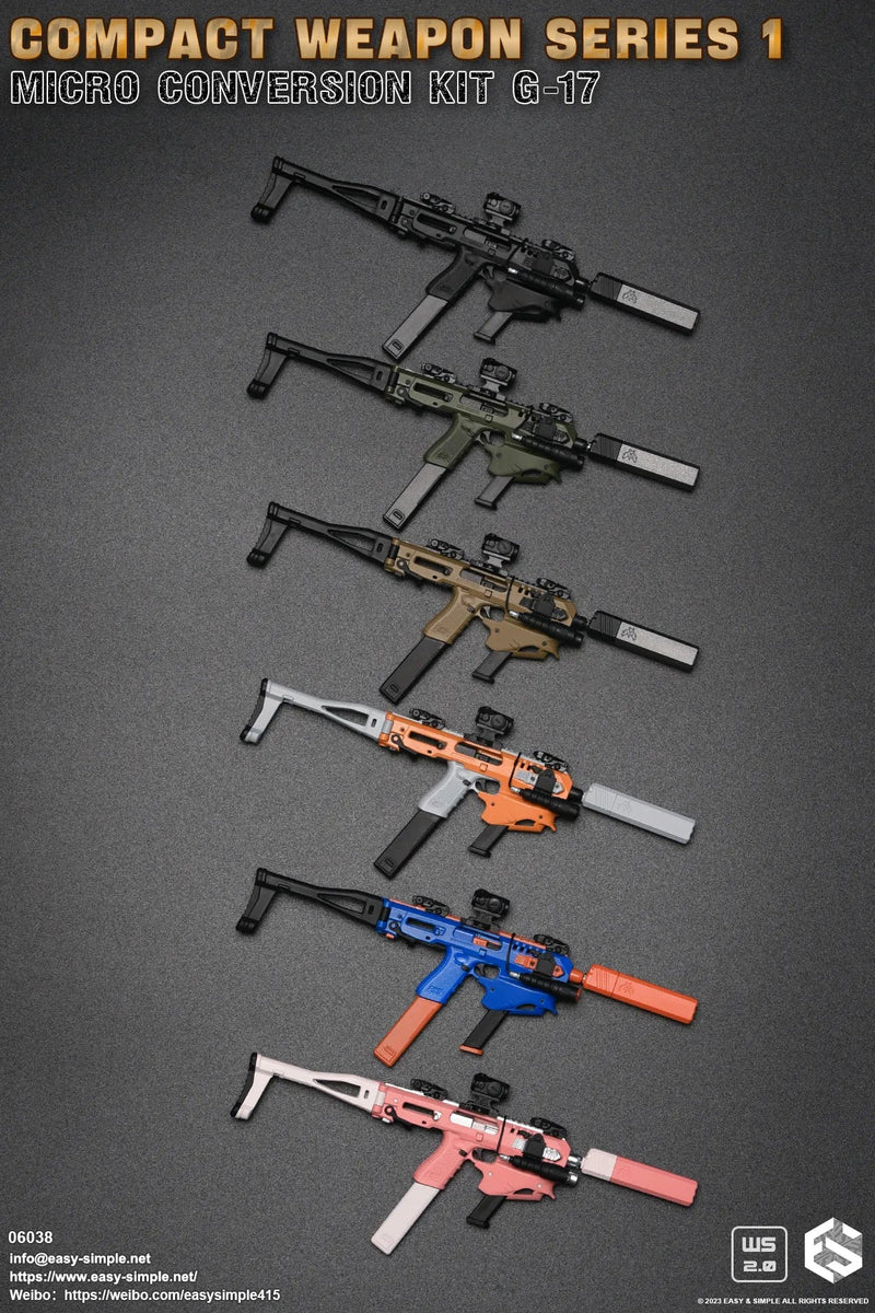 Load image into Gallery viewer, Compact Weapon Series 1 - Blue &amp; Orange 9mm Pistol Conversion Kit
