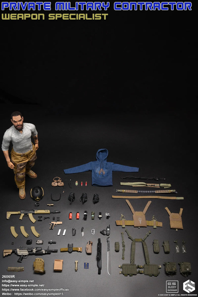 Load image into Gallery viewer, PMC - Weapon Specialist - Grey Long Sleeve Shirt
