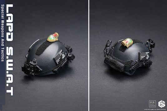 LAPD S.W.A.T. - Black Helmet w/NVG Set