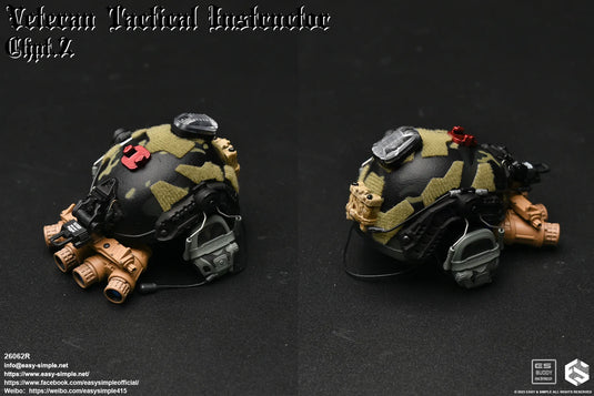 Veteran Tactical Instructor Z - Black Multicam Helmet