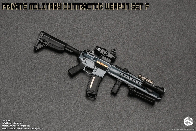 Load image into Gallery viewer, PMC Weapon Set F Ver. F - Blue LVOA Rifle w/Attachment Set
