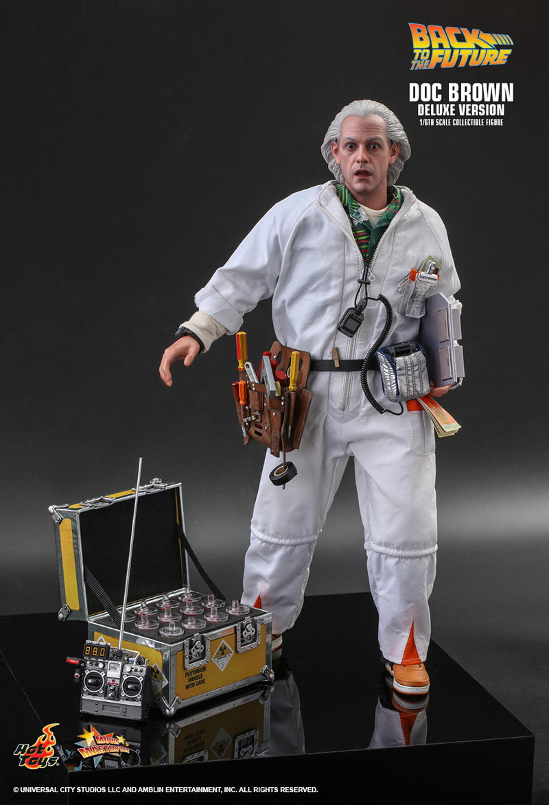 Load image into Gallery viewer, BTTF - Doc Brown - Brown Shoes w/White Socks (Peg Type)

