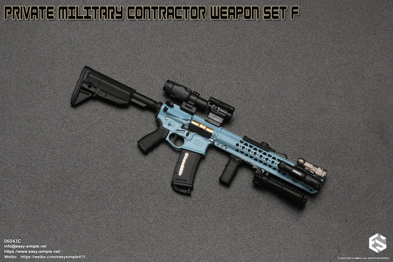 Load image into Gallery viewer, PMC Weapon Set F Ver. C - Blue LVOA Rifle w/Attachment Set
