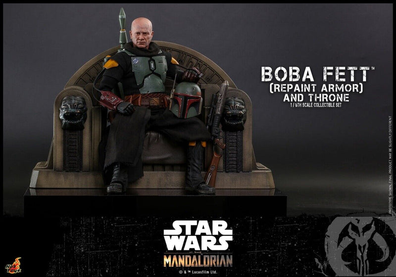 Load image into Gallery viewer, Star Wars - Boba Fett (Repaint Armor) &amp; Throne - MINT IN BOX
