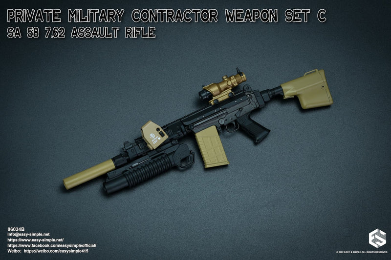 Load image into Gallery viewer, PMC SA 58 Weapon Set B - MINT IN BOX
