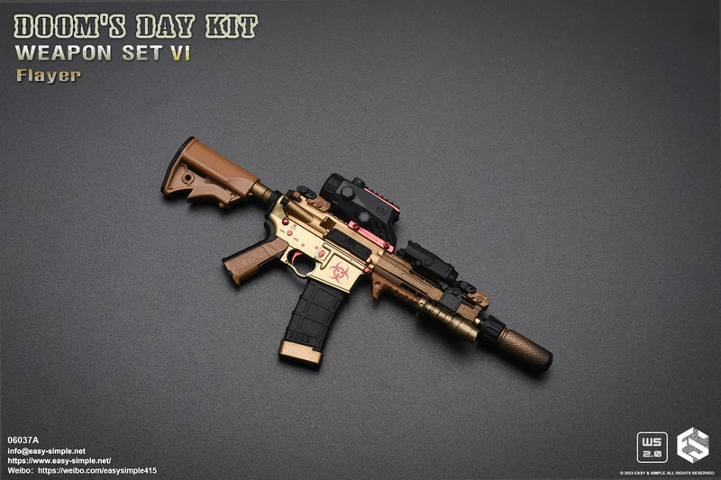 Load image into Gallery viewer, Doom&#39;s Day Weapon Set VI Ver. A - Black &amp; Red Scope
