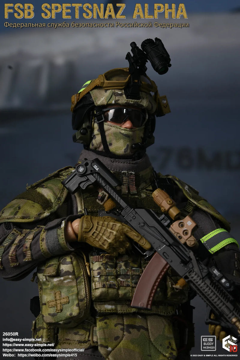 Load image into Gallery viewer, FSB Spetsnaz Alpha - Grey Shooting Glasses w/Smoke Lenses
