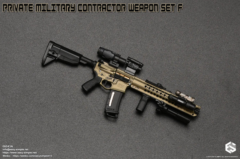 Load image into Gallery viewer, PMC Weapon Set F Ver. A - Tan LVOA Rifle w/Attachment Set
