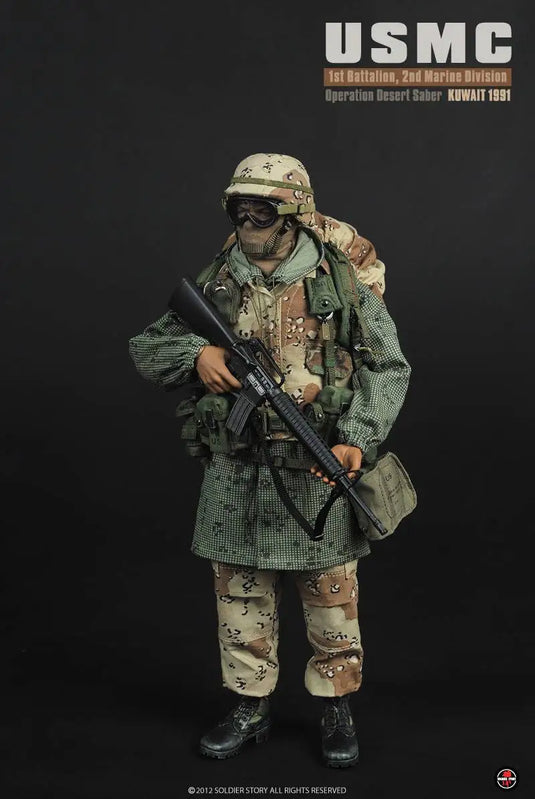 USMC - 1st Battalion, 2nd Marine Division Op. Desert Saber Kuwait 1991 - MINT IN BOX