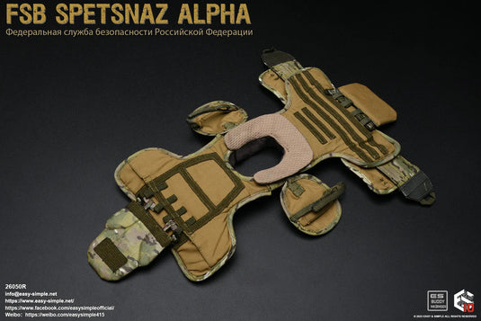 FSB Spetsnaz Alpha - Multicam MOLLE Assault Vest w/Padding Set