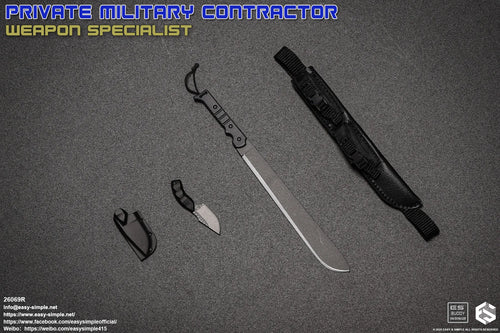 PMC - Weapon Specialist - Machete & Knife w/Holster Set