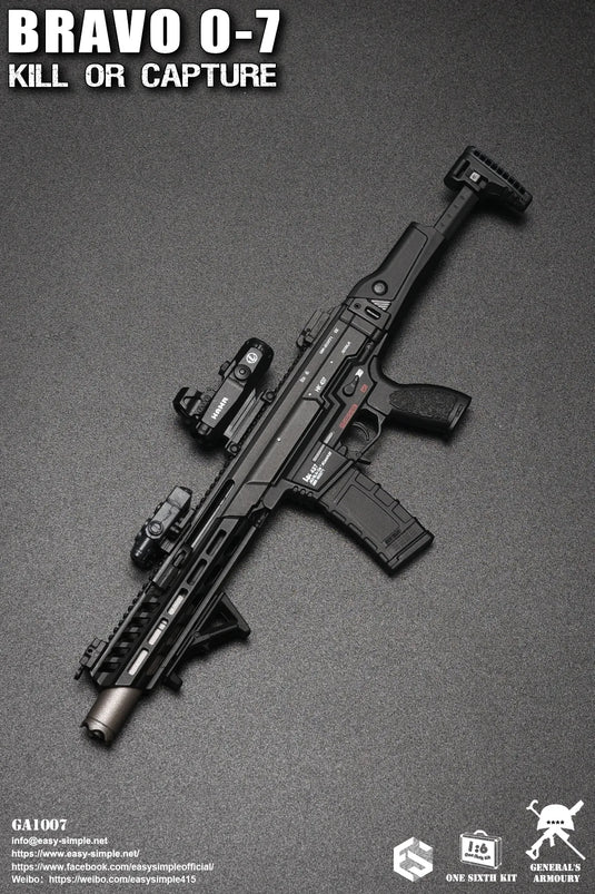 Bravo 0-7 Kill Or Capture - HK437 300 Black Assault Rifle w/Integral Suppressor