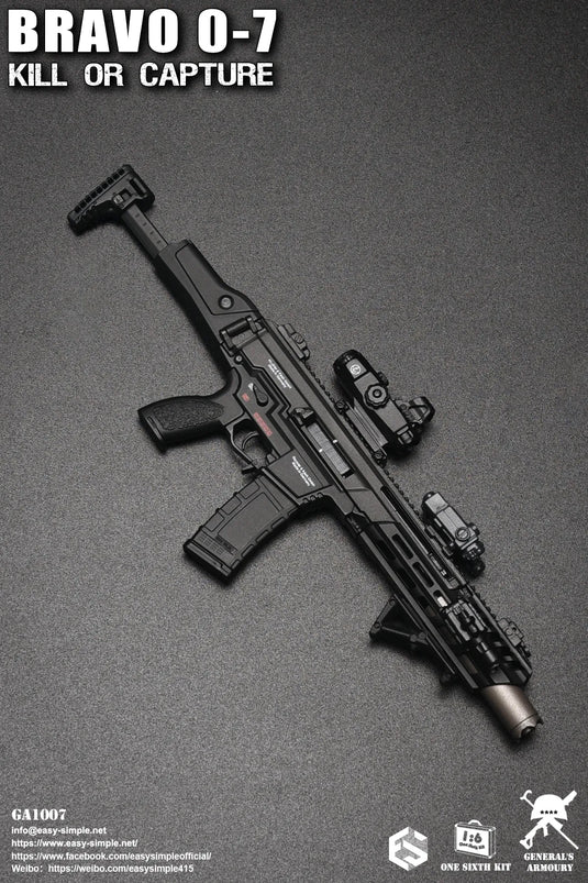 Bravo 0-7 Kill Or Capture - HK437 300 Black Assault Rifle w/Integral Suppressor