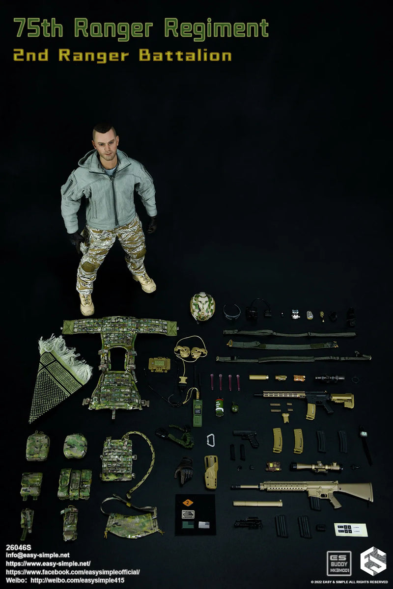 Load image into Gallery viewer, 75th Ranger Regiment S - Green Belt w/9mm Pistol w/Holster
