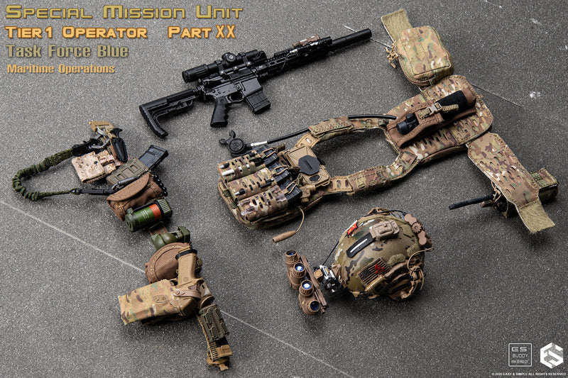 Load image into Gallery viewer, PREORDER DEPOSIT - SMU Tier1 Operator Part XX Task Force Blue Maritime Operation Ver A - MINT IN BOX
