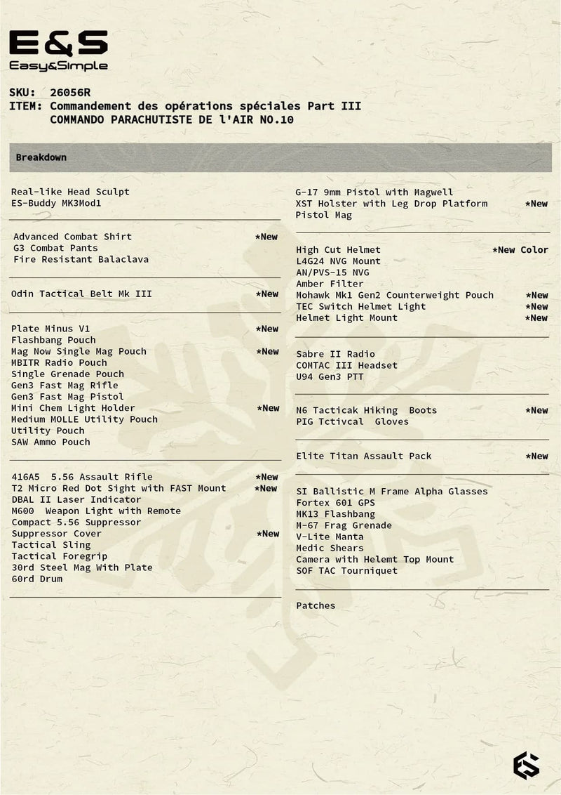 Load image into Gallery viewer, French - Commandement Des Opérations Spéciales Ver. R - MINT IN BOX
