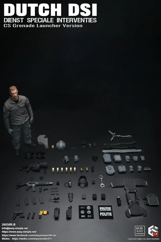 Dutch DSI Grenade Launcher Ver - Male Complete Body w/Head Sculpt & Boots
