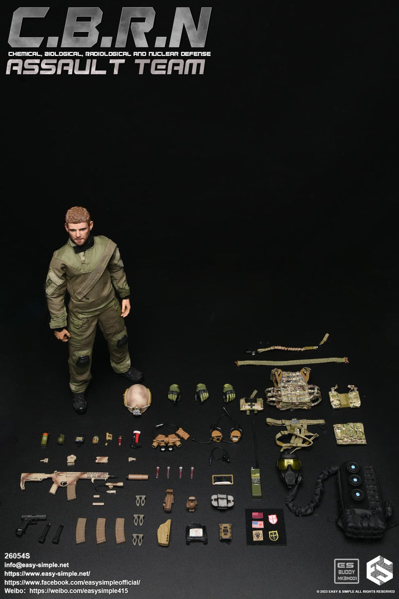 Load image into Gallery viewer, C.B.R.N. Assault Team - Male Base Body w/Head Sculpt, Boots, &amp; Hands
