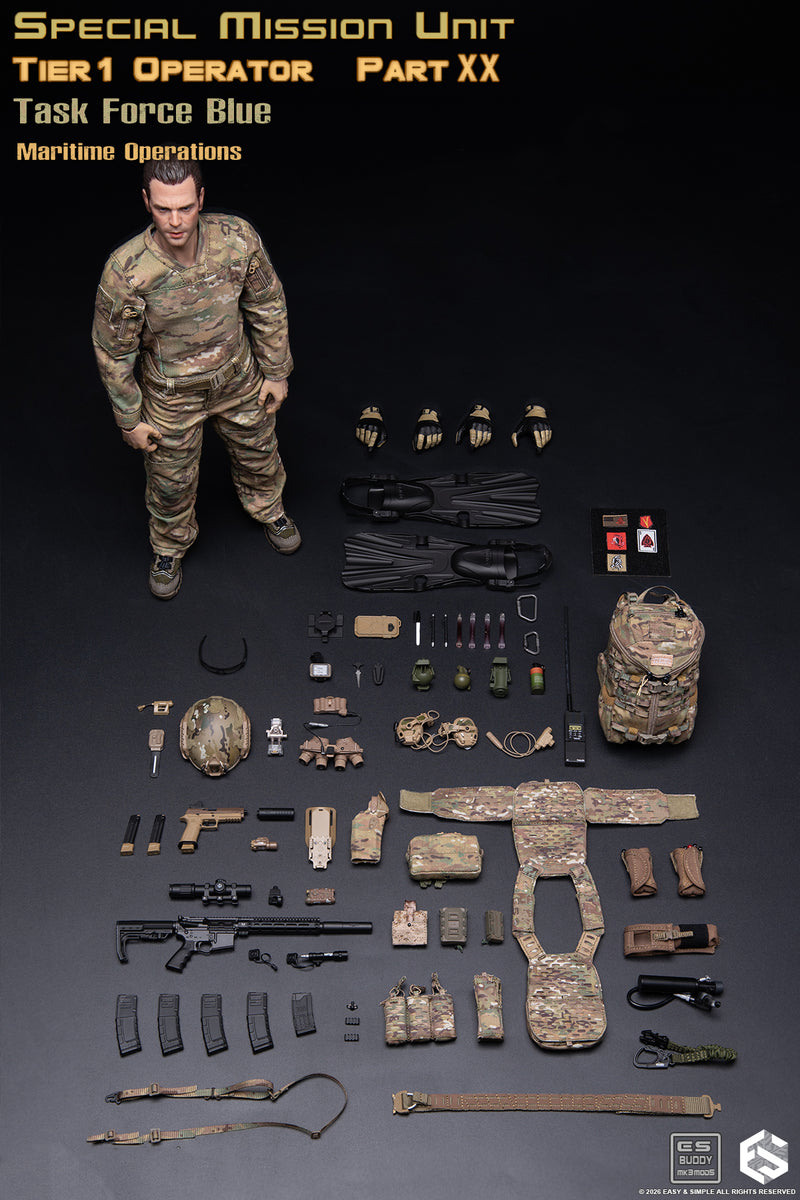 Load image into Gallery viewer, PREORDER DEPOSIT - SMU Tier1 Operator Part XX Task Force Blue Maritime Operation Ver A - MINT IN BOX
