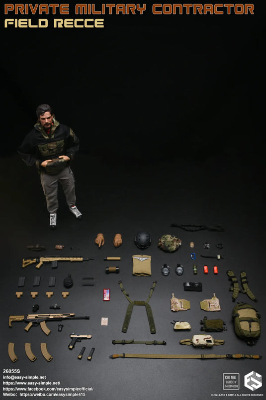 PMC Field RECCE - Green Chest Rig w/3C Desert Pouches – BlackOpsToys