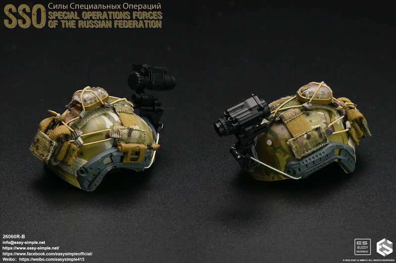 Load image into Gallery viewer, Russian SSO - Multicam Helmet w/NVG &amp; Radio Set
