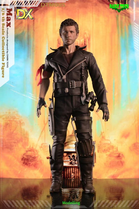 Mad Max - Black Leather Like Biker Uniform w/Shoulder Pad
