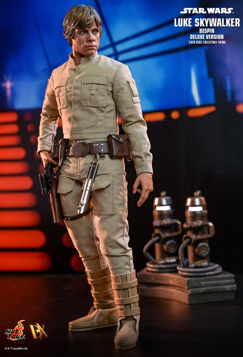 Load image into Gallery viewer, Star Wars Bespin Luke Skywalker - Brown Leather Like Gun Belt w/Pistol &amp; Lightsaber
