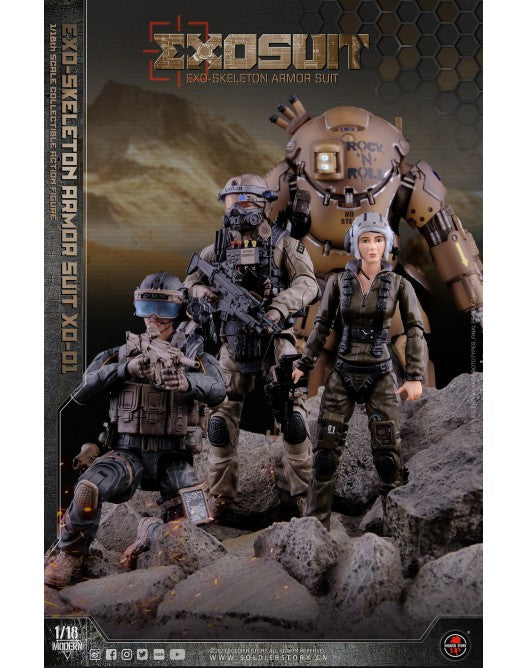 Load image into Gallery viewer, 1/18 Scale - EXO-Skeleton Armor Suit XO-01 - MINT IN BOX
