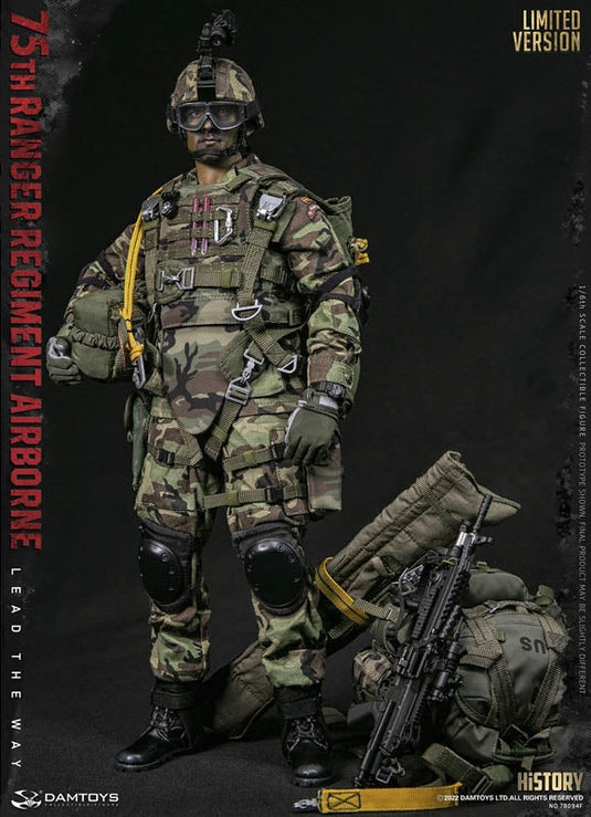 75th Ranger Regiment Airborne Ltd. - Male Base Body w/Camo Painted Head Sculpt