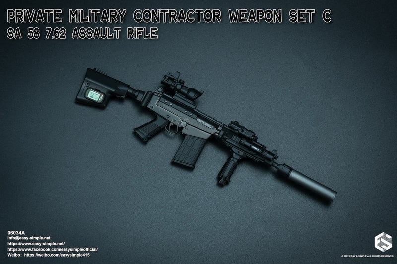 Load image into Gallery viewer, PMC SA 58 Weapon Set A - MINT IN BOX
