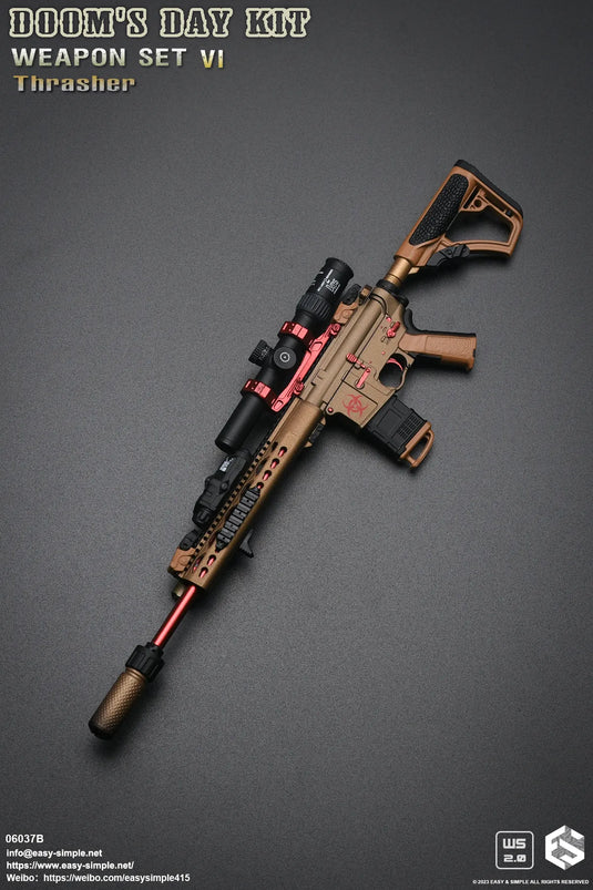 Doom's Day Weapon Set VI Ver. B - Black & Red Scope