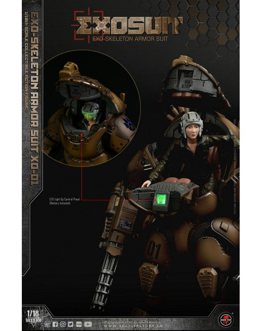 Load image into Gallery viewer, 1/18 Scale - EXO-Skeleton Armor Suit XO-01 - MINT IN BOX
