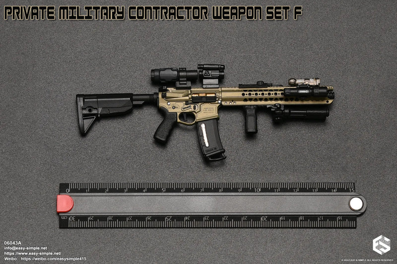 Load image into Gallery viewer, PMC Weapon Set F Ver. A - Tan LVOA Rifle w/Attachment Set
