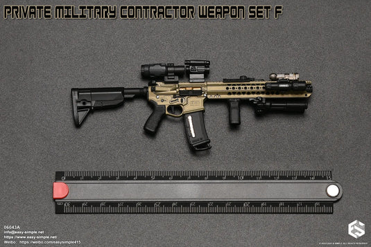 PMC Weapon Set F Ver. A - Tan LVOA Rifle w/Attachment Set