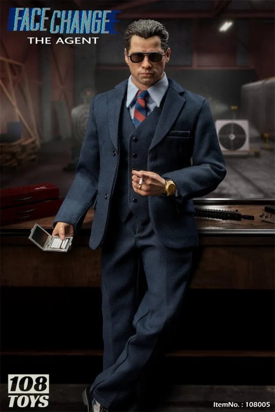 Face Change - The Agent - Blue Suited Male Base Body w/Stand
