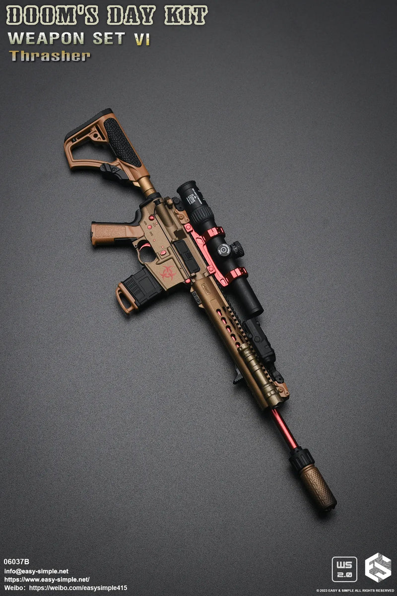 Load image into Gallery viewer, Doom's Day Weapon Set VI Ver. B - Black &amp; Red Scope

